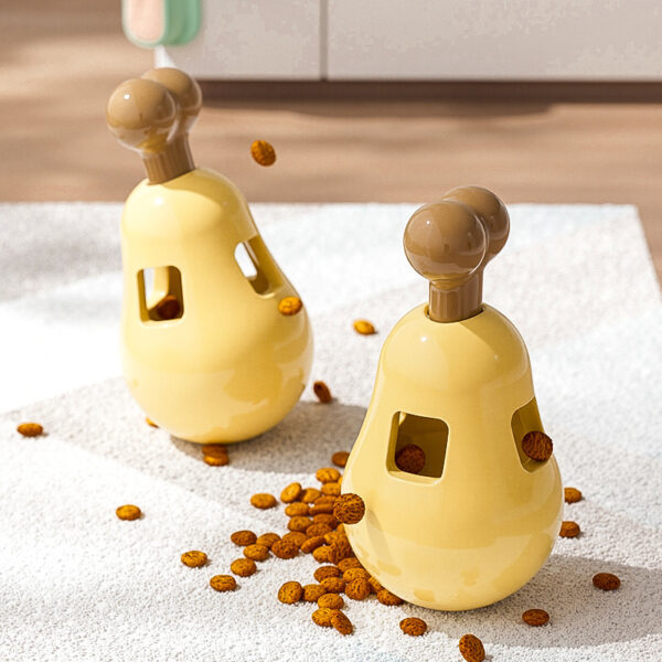Pet Toy Food Treat Dispenser Toy Chicken Leg Tumbler Dog Toy - Image 3