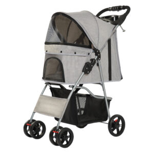 Pet Carrier Stroller Lightweight High Landscape Dog Cat Stroller