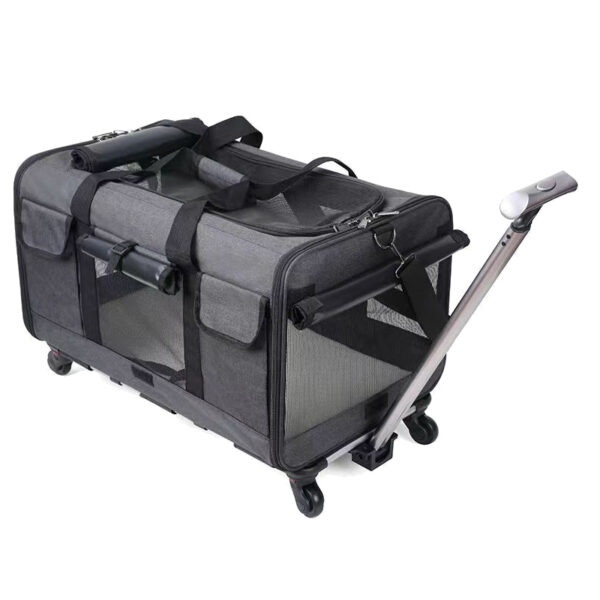 Pet Carrier Bag Foldable Portable Large Capacity Suitcase Dog Cat Carrier - Image 2