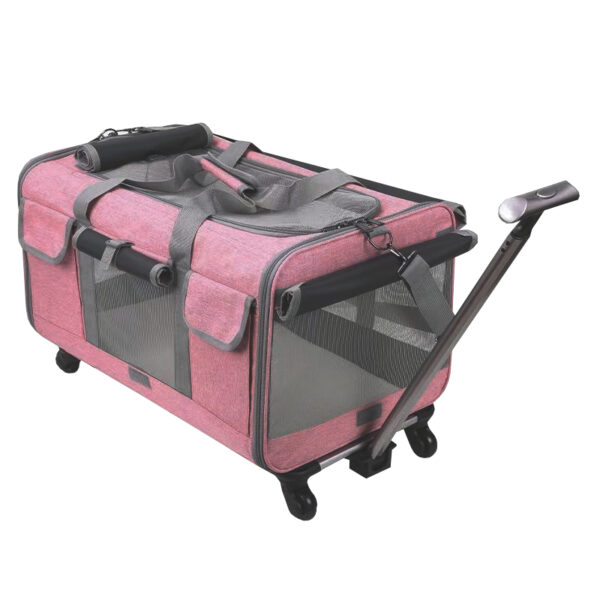 Pet Carrier Bag Foldable Portable Large Capacity Suitcase Dog Cat Carrier - Image 3