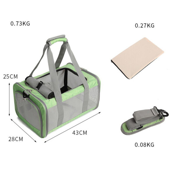 Pet Carrier Foldable Breathable Car DogTravel Carrier Handbag - Image 6