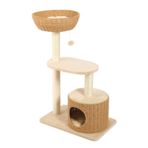 Cat Tree Multi Functional Rattan