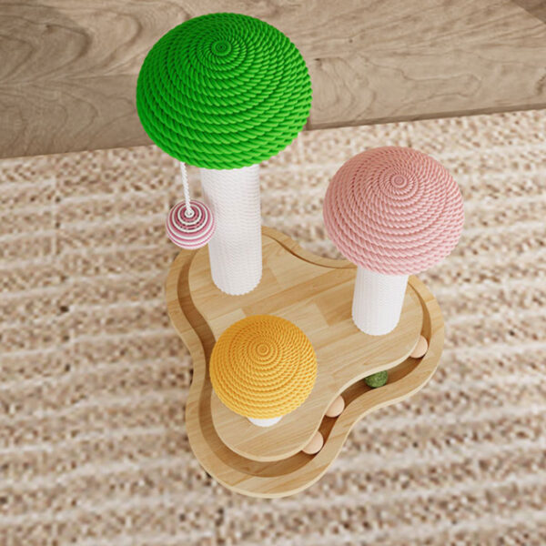 Small Cat Trees Mushroom Sisal Hemp - Image 4