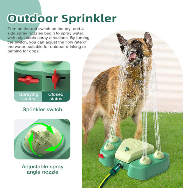 Dog Toy Outdoor Drinking Fountain Outdoor Sprinkler - Image 4
