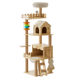 Cat Tree Cat Furniture Large Spce Solid Wood With Scratching Post