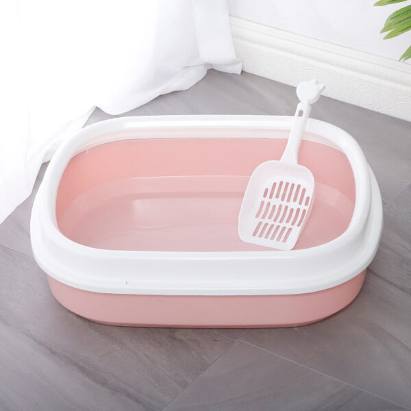 Cat Toilet Litter Box Easy Cleaning Detachable Plastic Cat Toilet - Image 2