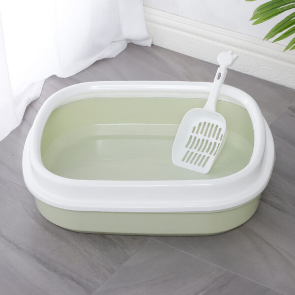 Cat Toilet Litter Box Easy Cleaning Detachable Plastic Cat Toilet - Image 3