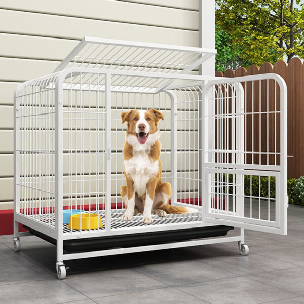 Open Top Crate Heavy Duty Metal Dog Crate - Image 5