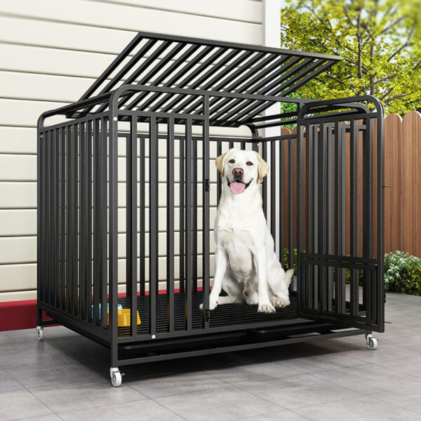 Open Top Crate Heavy Duty Metal Dog Crate - Image 6