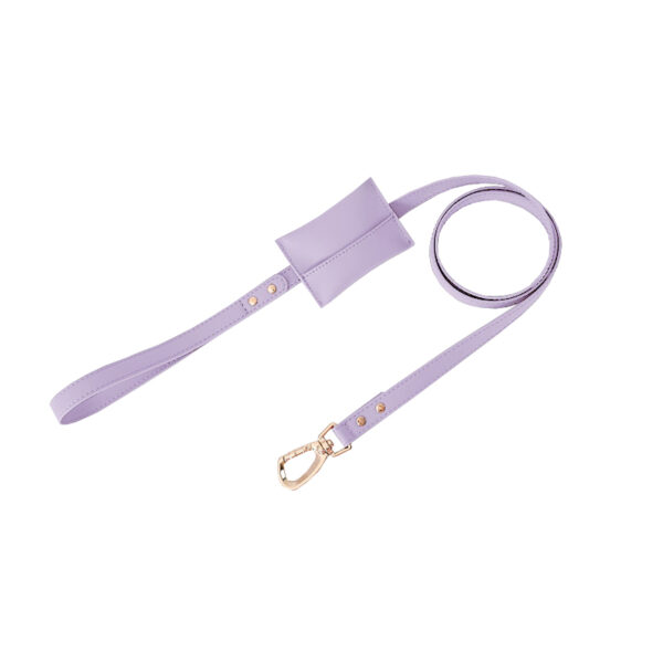Leather Dog Leashes Fashion Pet Leashes With Pick Up Toilet Bag - Image 4
