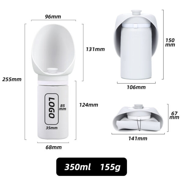 Foldable Dog Water Bottle Portable Travel Outdoor Drinking Water Pet Dog Bottle - Image 5