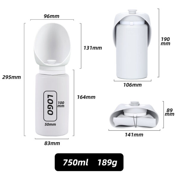 Foldable Dog Water Bottle Portable Travel Outdoor Drinking Water Pet Dog Bottle - Image 6