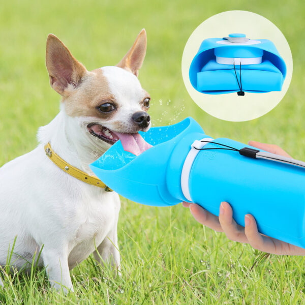Foldable Dog Water Bottle Portable Travel Outdoor Drinking Water Pet Dog Bottle - Image 2