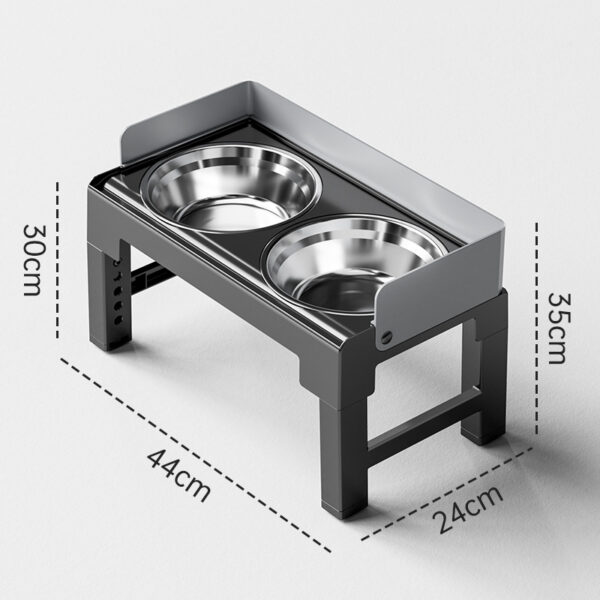Dog Elevated Bowl Adjustable Raised Pet Stainless Steel Dog Bowls - Image 5