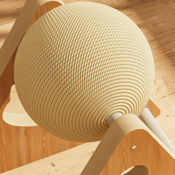 Cat Scratch Ball Cat Toys Furniture With Rolling Ball - Image 5
