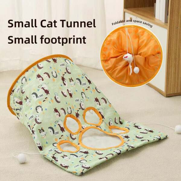 Crinkle Tunnel Cat Toy Pet Kitten Play Ball Cute Cat Tunnel - Image 6