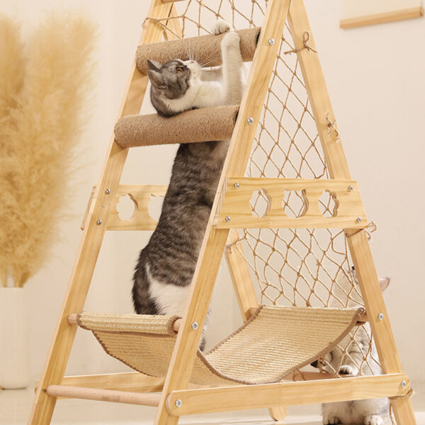 Large Cat Tree Scratching Post Climbing Frame Play Bed Toy Tower - Image 3