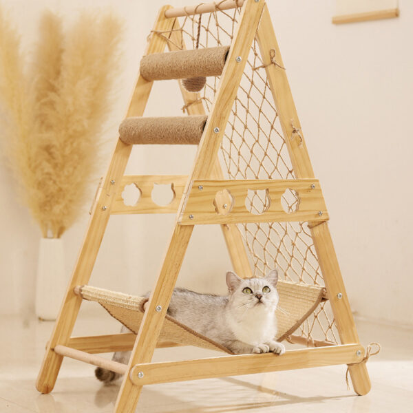 Large Cat Tree Scratching Post Climbing Frame Play Bed Toy Tower - Image 4