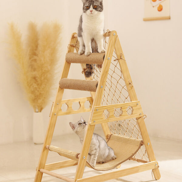 Large Cat Tree Scratching Post Climbing Frame Play Bed Toy Tower - Image 5
