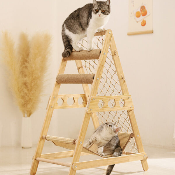 Large Cat Tree Scratching Post Climbing Frame Play Bed Toy Tower - Image 2