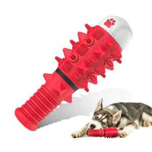 Natural Rubber Dog Chew Toy Baseball Shape Dog Toys Teeth Cleaning