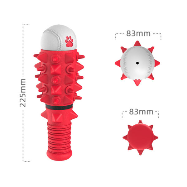 Natural Rubber Dog Chew Toy Baseball Shape Dog Toys Teeth Cleaning - Image 3