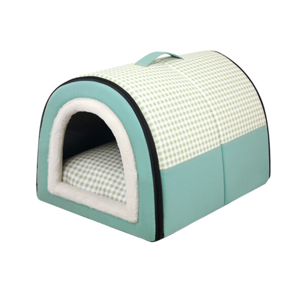 Cute Cave Bed Cats Dogs Self Heating 2 in 1 Cat Bed Cave Design Cat Dog House - Image 4