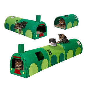 Train Cat Tunnel Nest Toys Cat Scratching Board