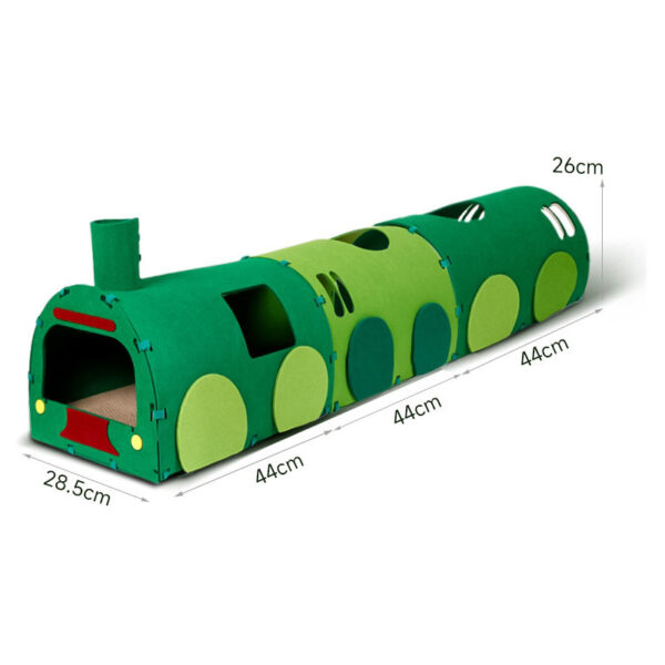 Train Cat Tunnel Nest Toys Cat Scratching Board - Image 2