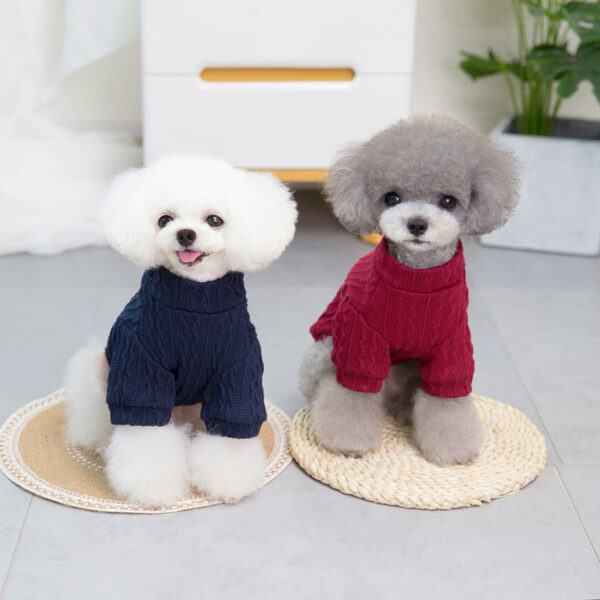 Dog Sweaters Autumn Winter Warm Pet Clothes - Image 2