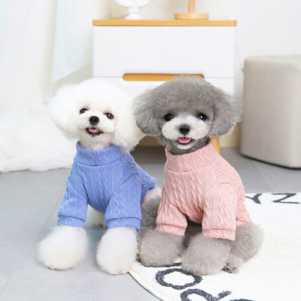 Dog Sweaters Autumn Winter Warm Pet Clothes - Image 4