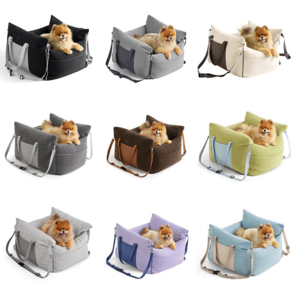 Dog Car Seat Bed Waterproof Removable Washable  for Dogs Travel - Image 2