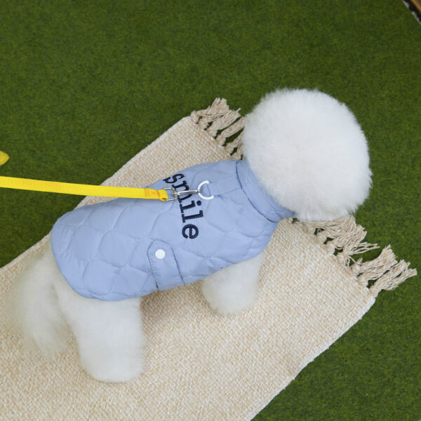 Winter Cotton Coat With Leashes Buckle For Small Dog - Image 7