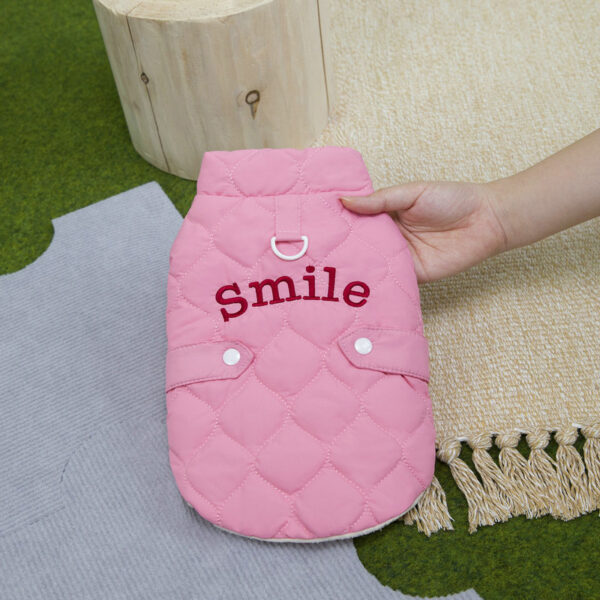 Winter Cotton Coat With Leashes Buckle For Small Dog - Image 5