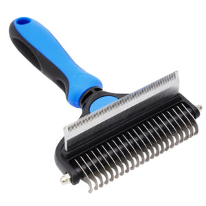 Comfortable Dog Cat 2 in 1 Deshedding Tool Pet Grooming Brush