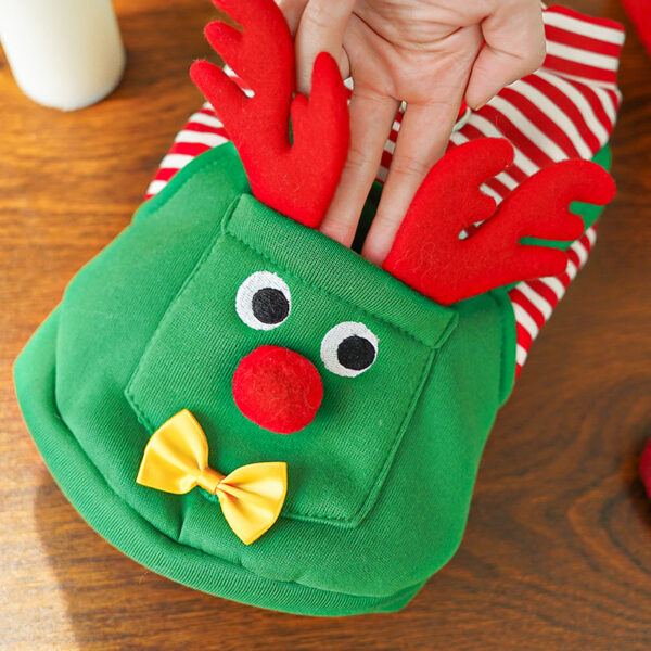 Christmas Elk  Pet Clothes Dogs Cats Coat Jacket Jumpsuit For Winter Warm - Image 4