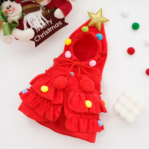 Stylish Puppy Dog Christmas Cloak Wholesale Pet Clothes - Image 4