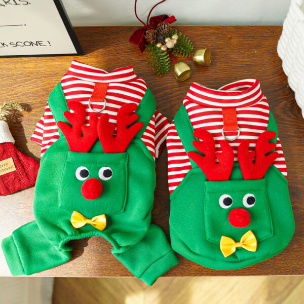 Christmas Elk  Pet Clothes Dogs Cats Coat Jacket Jumpsuit For Winter Warm - Image 6
