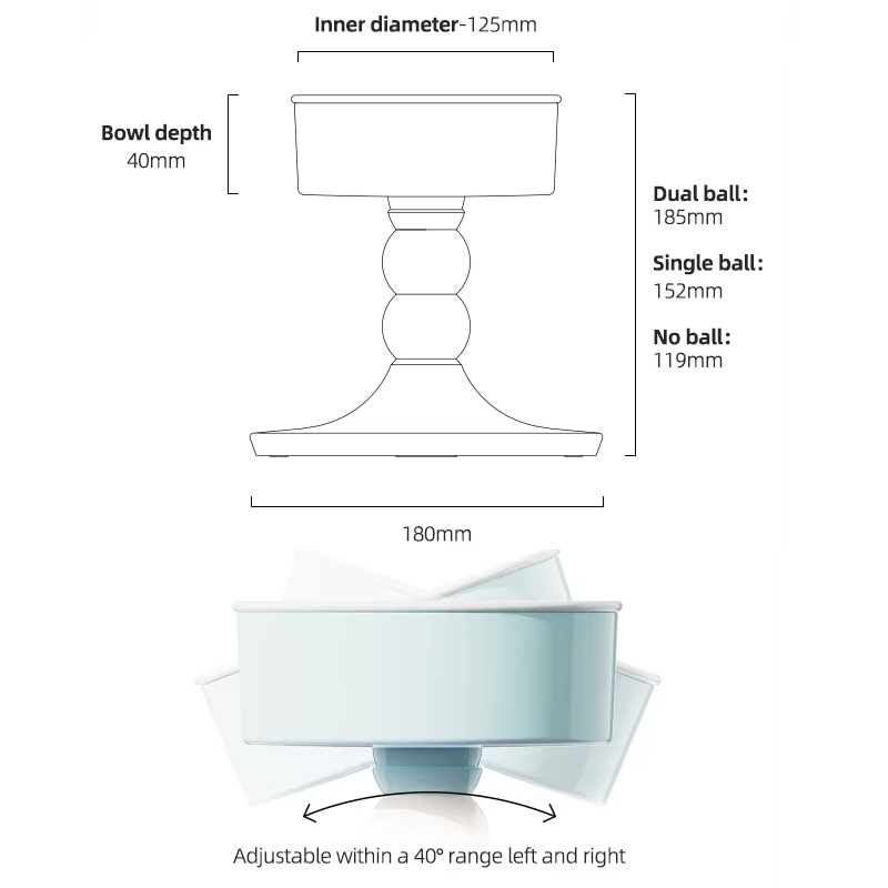 Pet Feeding Bowls Adjustable Raised Elevated Water Bowls for Dogs and Cats - Image 5