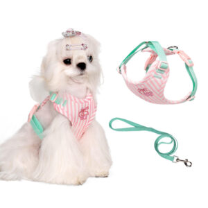 Pet Chest Strap Dog Harness Vest and Leashes Set for Cute Cat Small Dog
