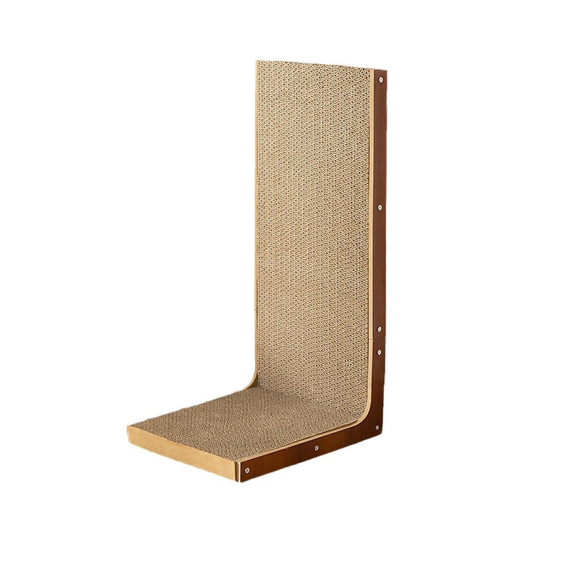 Cat Tree L-Shaped Cat Scratching Board Vertical Corrugated Paper Toy Small Cat Climbing Frame Indoor